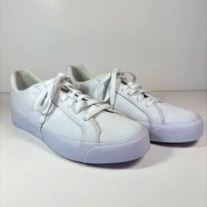Nike White Canvas Sneakers Sz 9